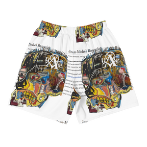 Jean-Michel Basquiat / Wikipedia Page - Recycled Athletic Shorts