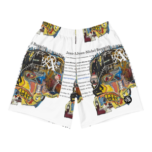 Jean-Michel Basquiat / Wikipedia Page - Recycled Athletic Shorts