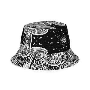 Black Bandana - Reversible bucket hat