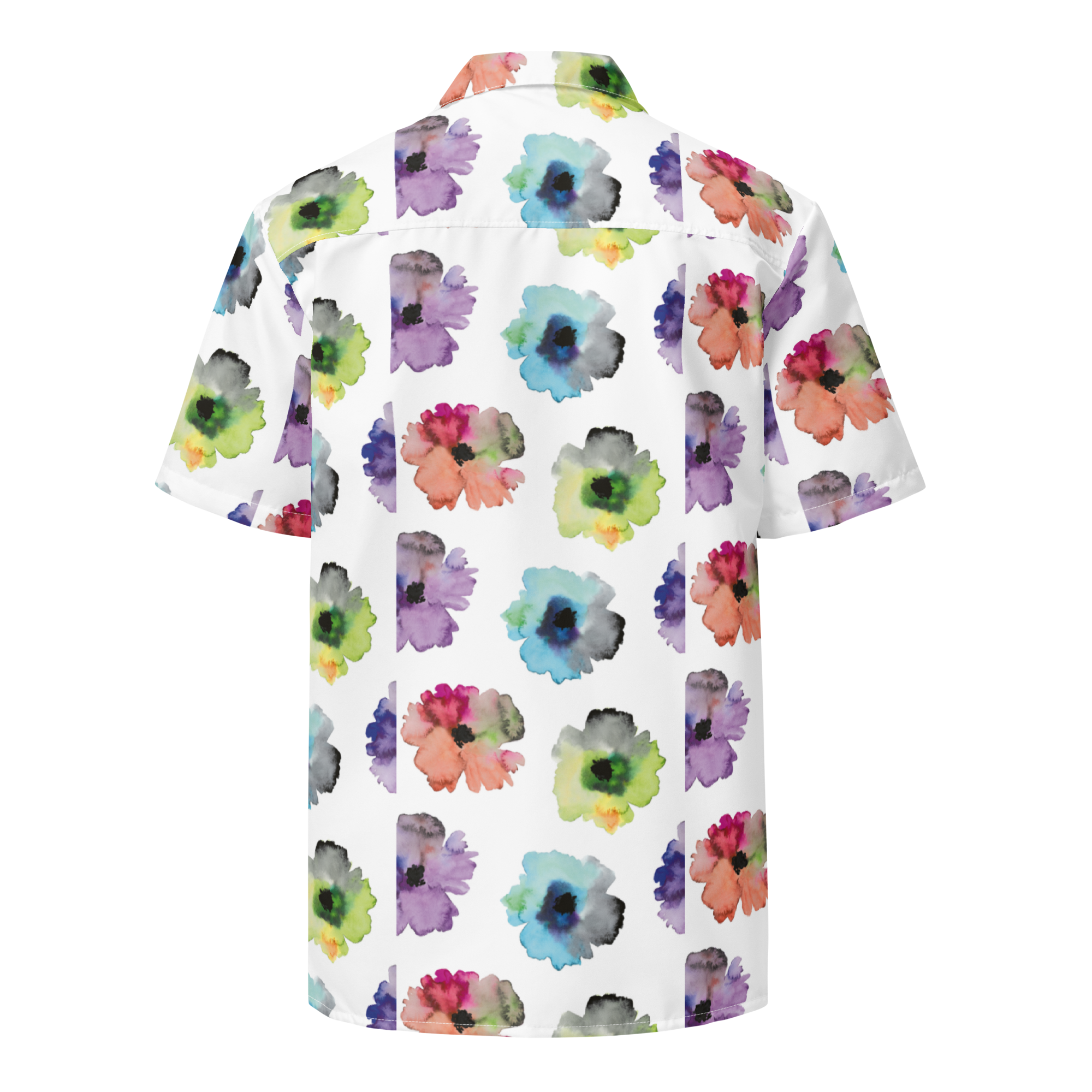 Water Color Bloom - button shirt