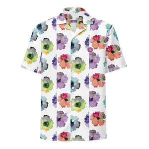 Water Color Bloom - button shirt