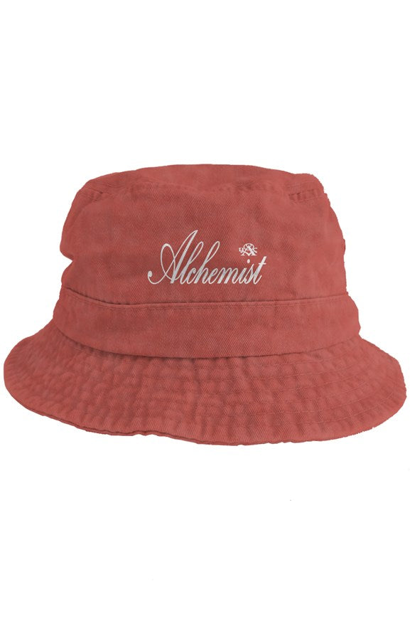 Alchemist - Old School Twill Washed Red Bucket Hat