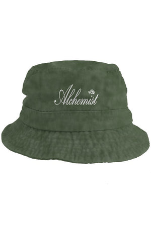 Alchemist - Old School Twill Washed Olive Bucket Hat