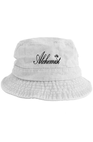 Alchemist - Old School Twill Washed White Bucket Hat