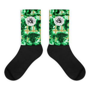 Green Tie-Dye Socks