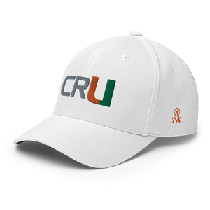 U Cru Flex Fit Twill Cap (Grey/Green/Orange font)