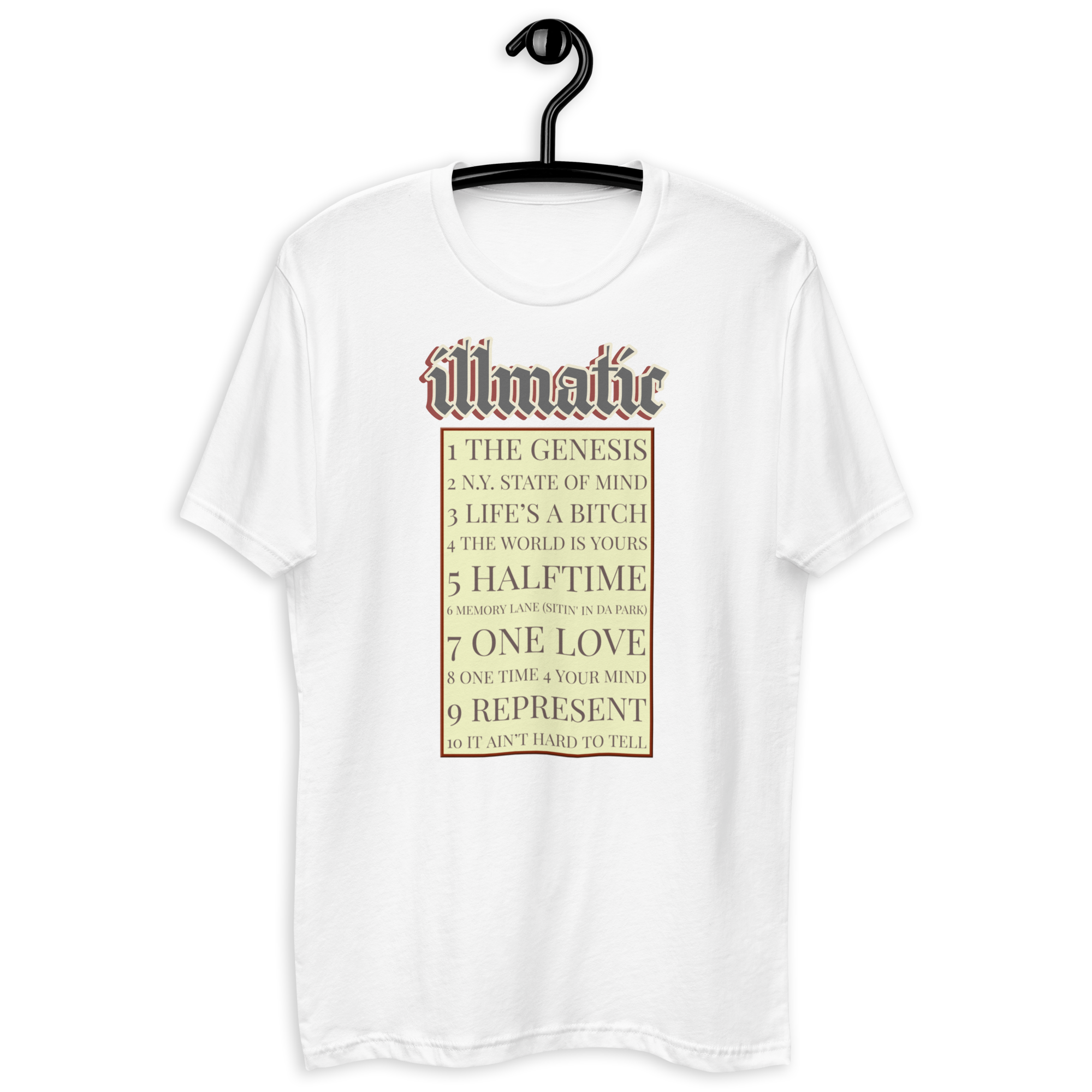 illmatic - Track List Short T-shirt