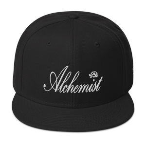 Alchemist Scripted White Font - Snapback Hat